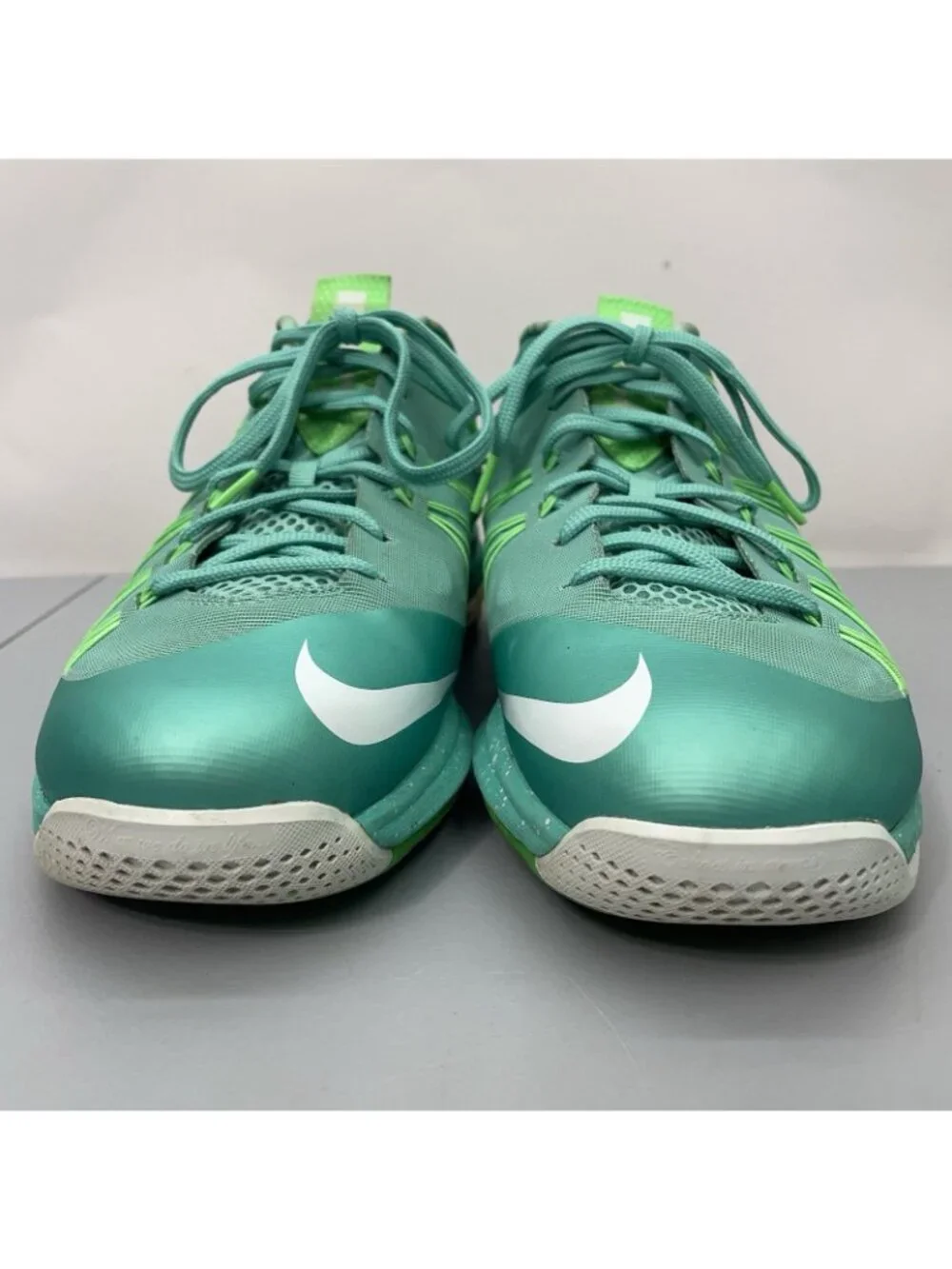 Nike Air Max LeBron 10 Low Easter Sneakers Shoes Basketball Green Mens 11.5